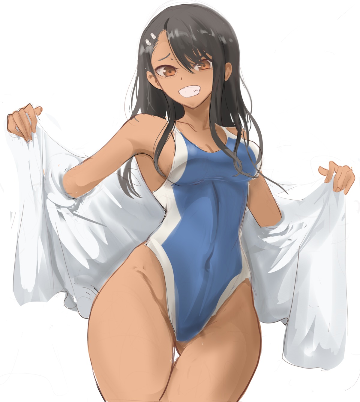 ijiranaide_nagatoro-san nagatoro_hayase rakeemspoon sketch swimsuits undressing