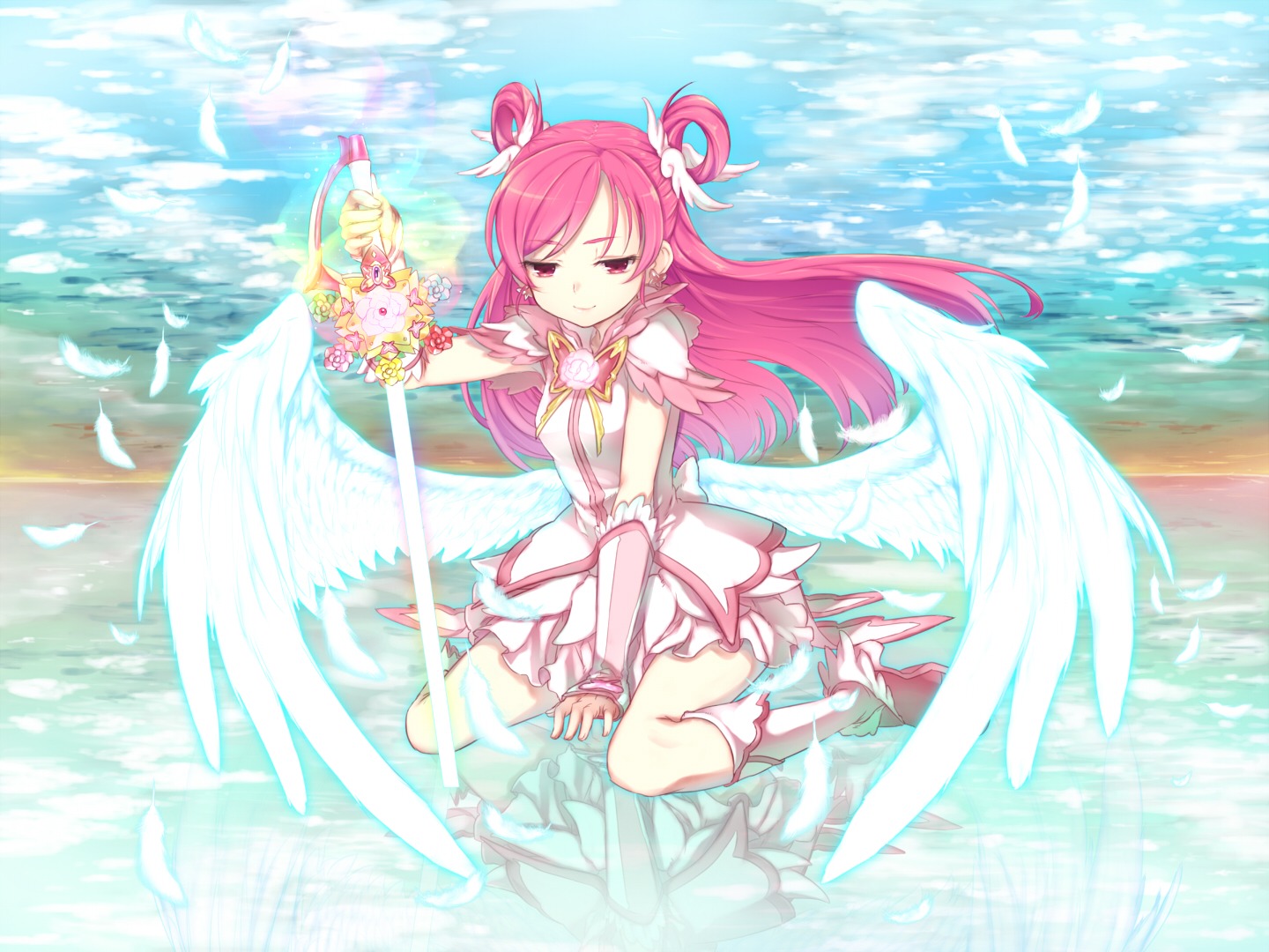 minazuki_randoseru precure sword wings yes!_precure_5 yumehara_nozomi