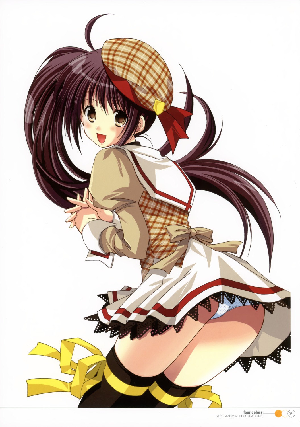 azuma_yuki pantsu seifuku thighhighs