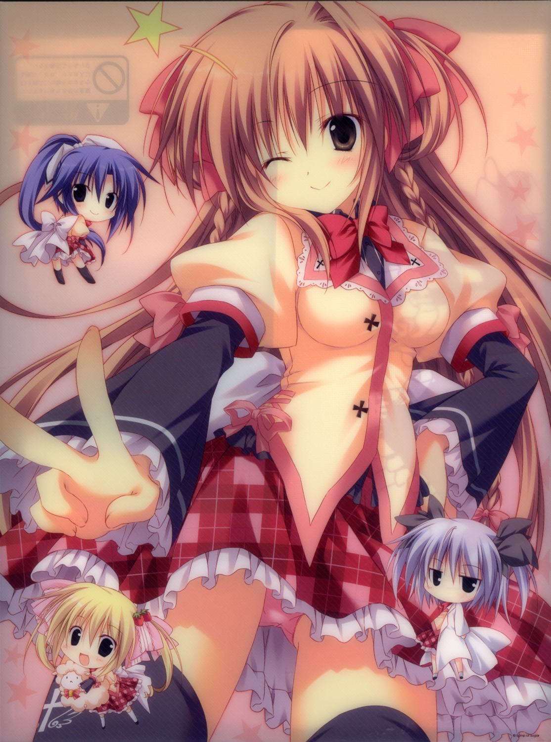 annemarie_lauenstein bleed_through gakuou konoe_akari korie_riko lump_of_sugar mayuzumi_hinayu pantsu seifuku tenguuji_aquarius_uzuki thighhighs