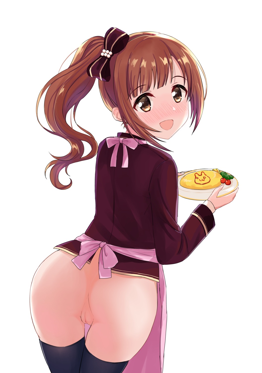 ass bottomless eluthel igarashi_kyouko loli pussy the_idolm@ster the_idolm@ster_cinderella_girls thighhighs uncensored