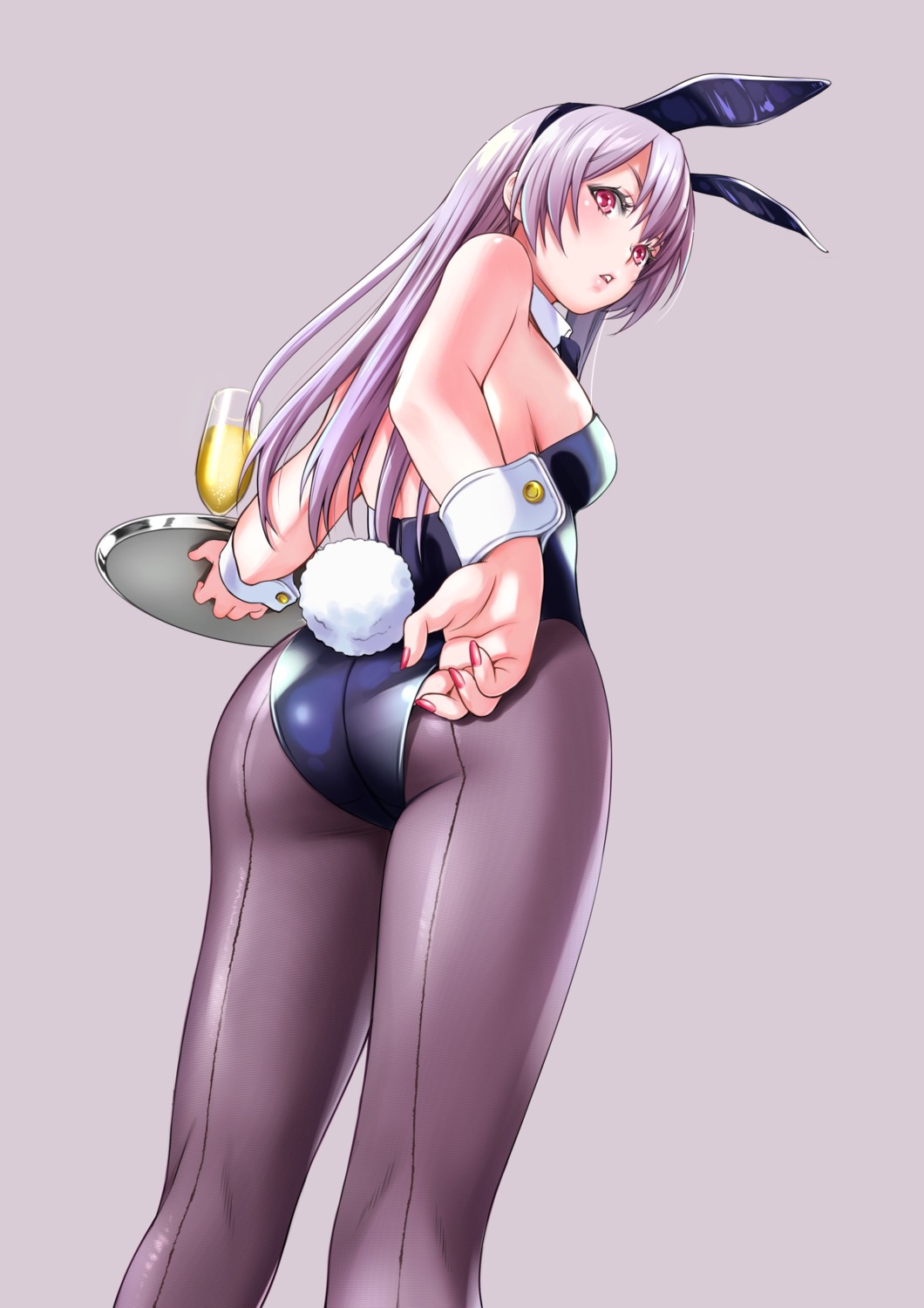 animal_ears ass bunny_ears bunny_girl no_bra pantyhose tagme tail