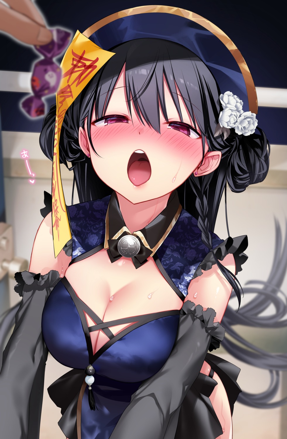 asian_clothes cleavage kurimochi_chizuru