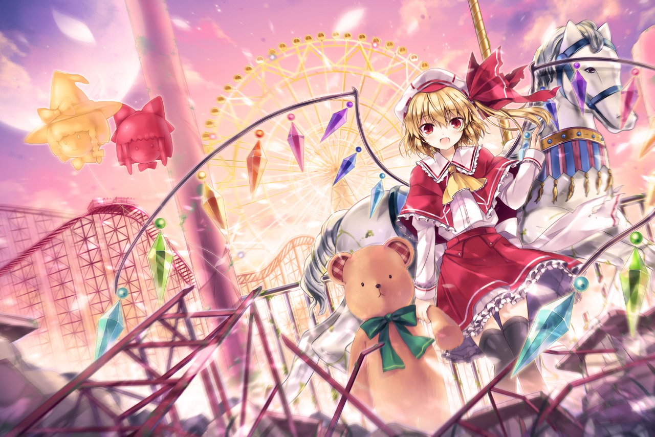 6u flandre_scarlet thighhighs touhou wings