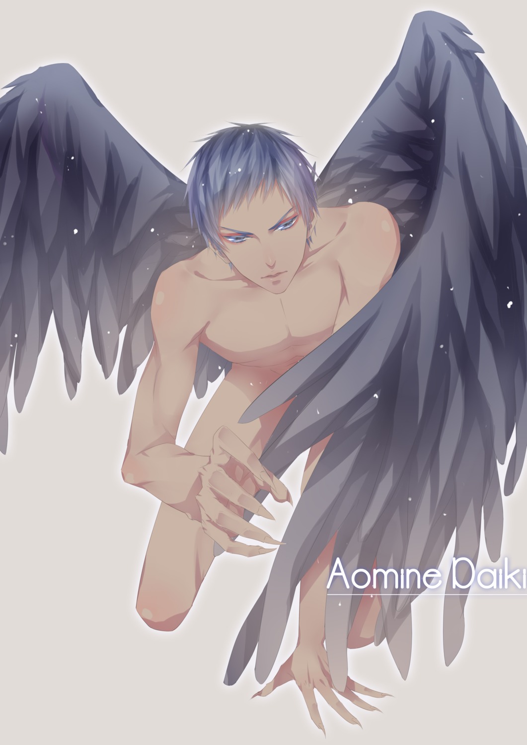 aomine_daiki azai kuroko_no_basket male naked wings