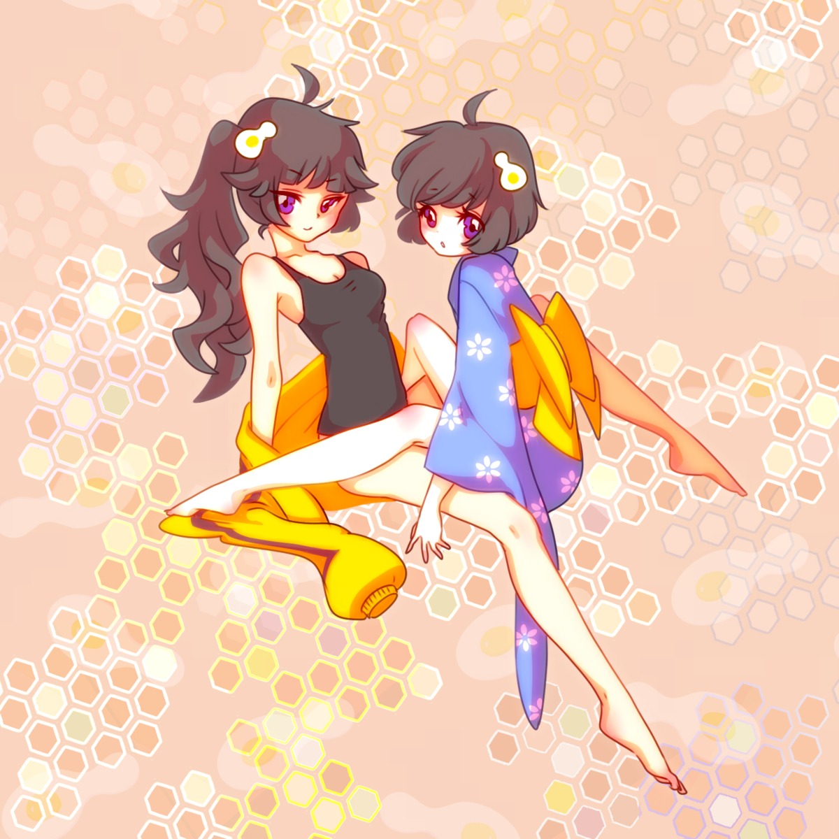 araragi_karen araragi_tsukihi bakemonogatari monogatari_(series) msk nisemonogatari