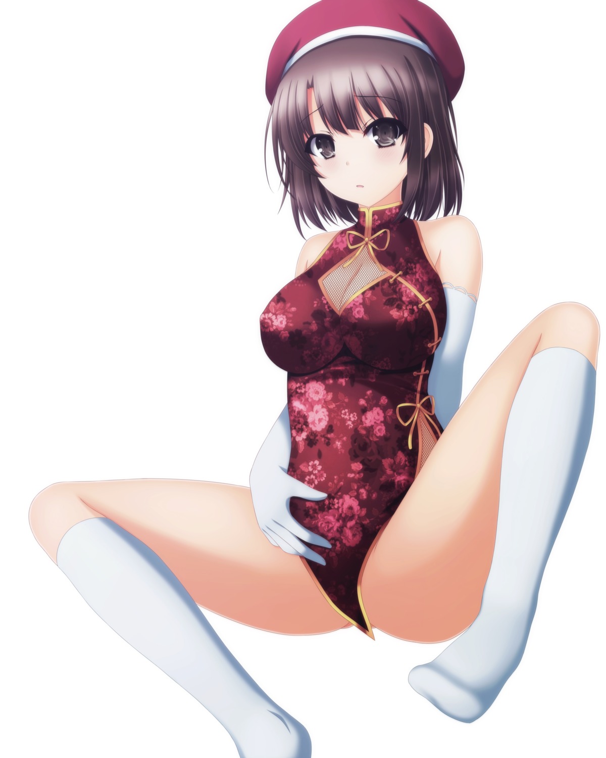 chinadress cleavage katou_megumi nopan saenai_heroine_no_sodatekata see_through toyokawaitsuki