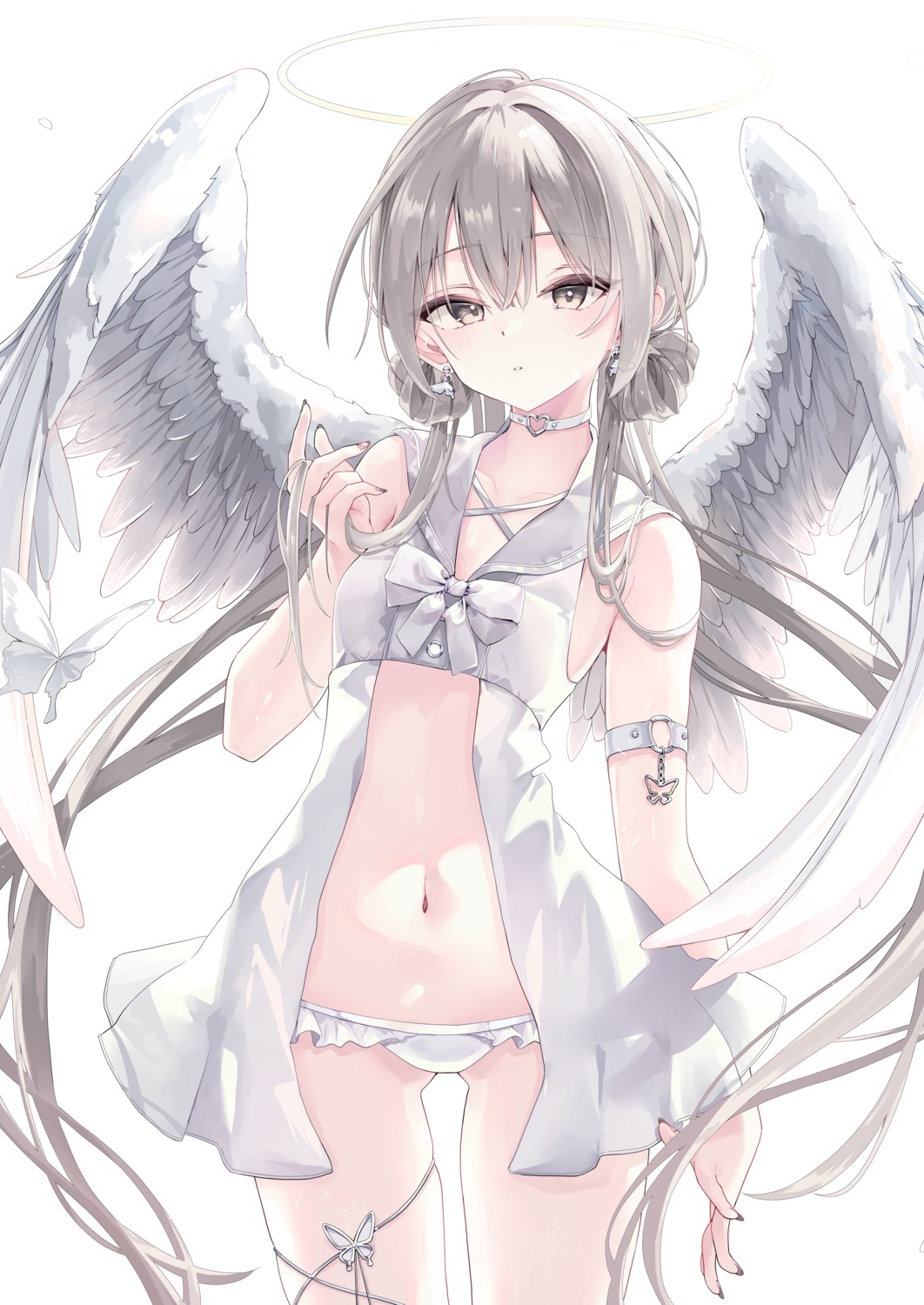 angel garter inubouzaki_(i_nu1515) pantsu wings