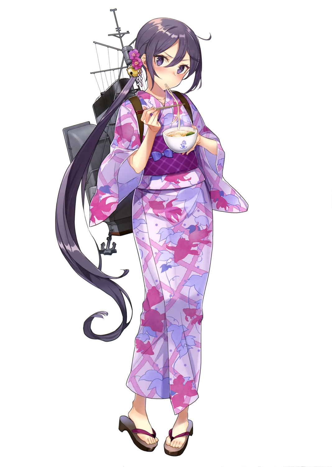 akebono_(kancolle) drew kantai_collection yukata