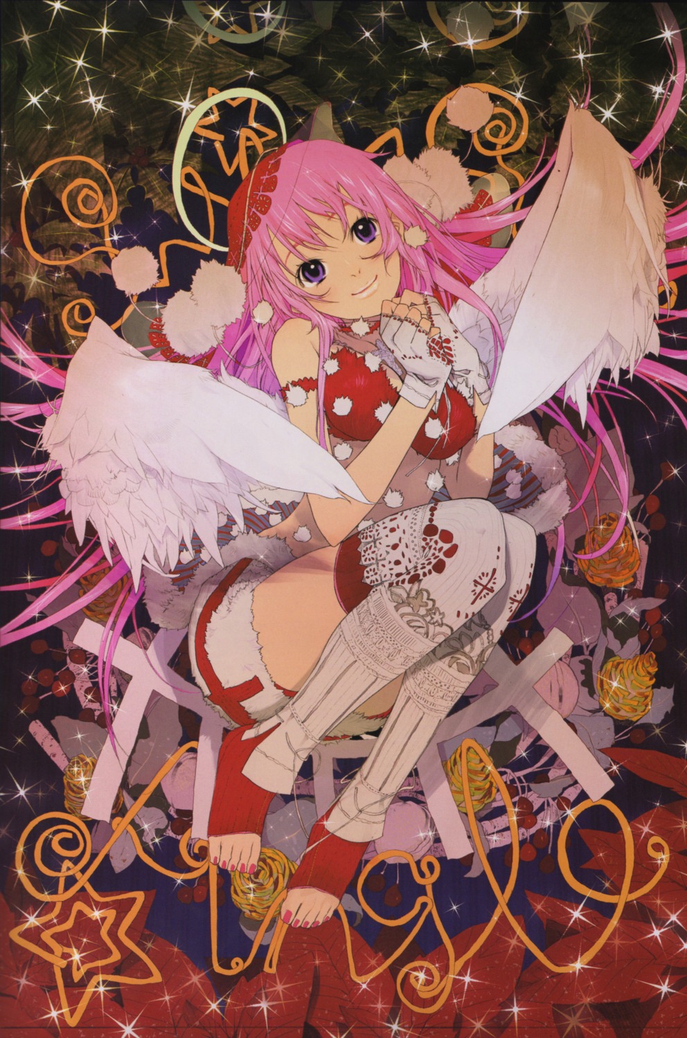 angel okama thighhighs wings