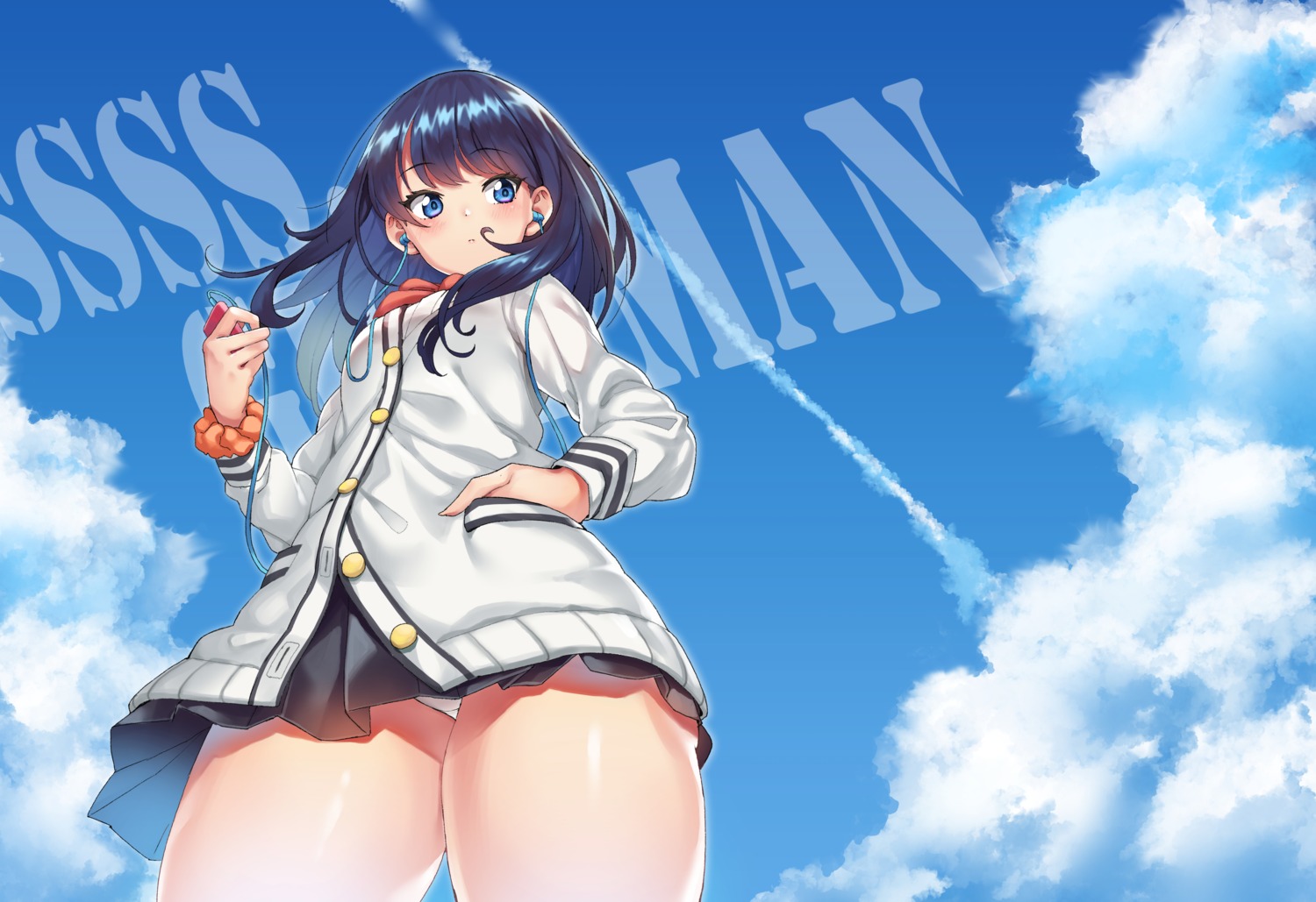 kabu_(niniko2ko) pantsu seifuku ssss.gridman sweater takarada_rikka