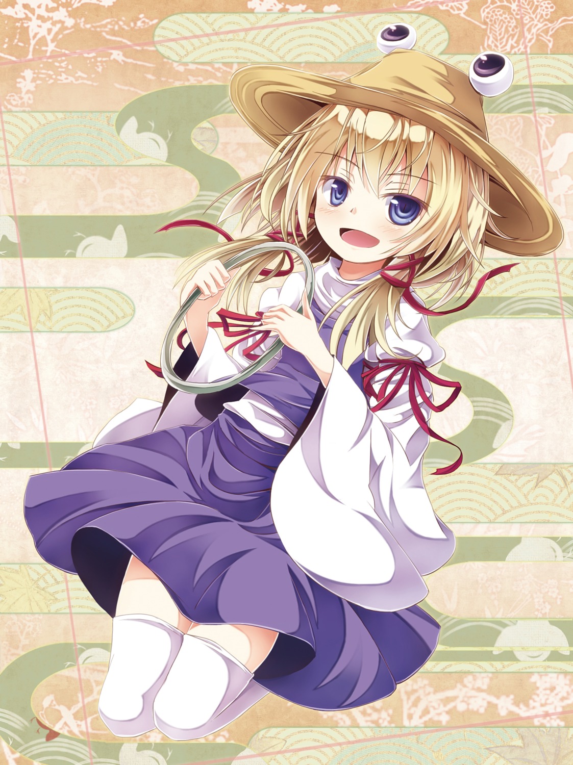 moriya_suwako tamago_gohan thighhighs touhou