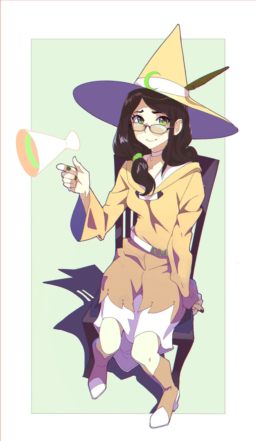 heels kamameshi_gougoumaru little_witch_academia megane ursula_(little_witch_academia) witch