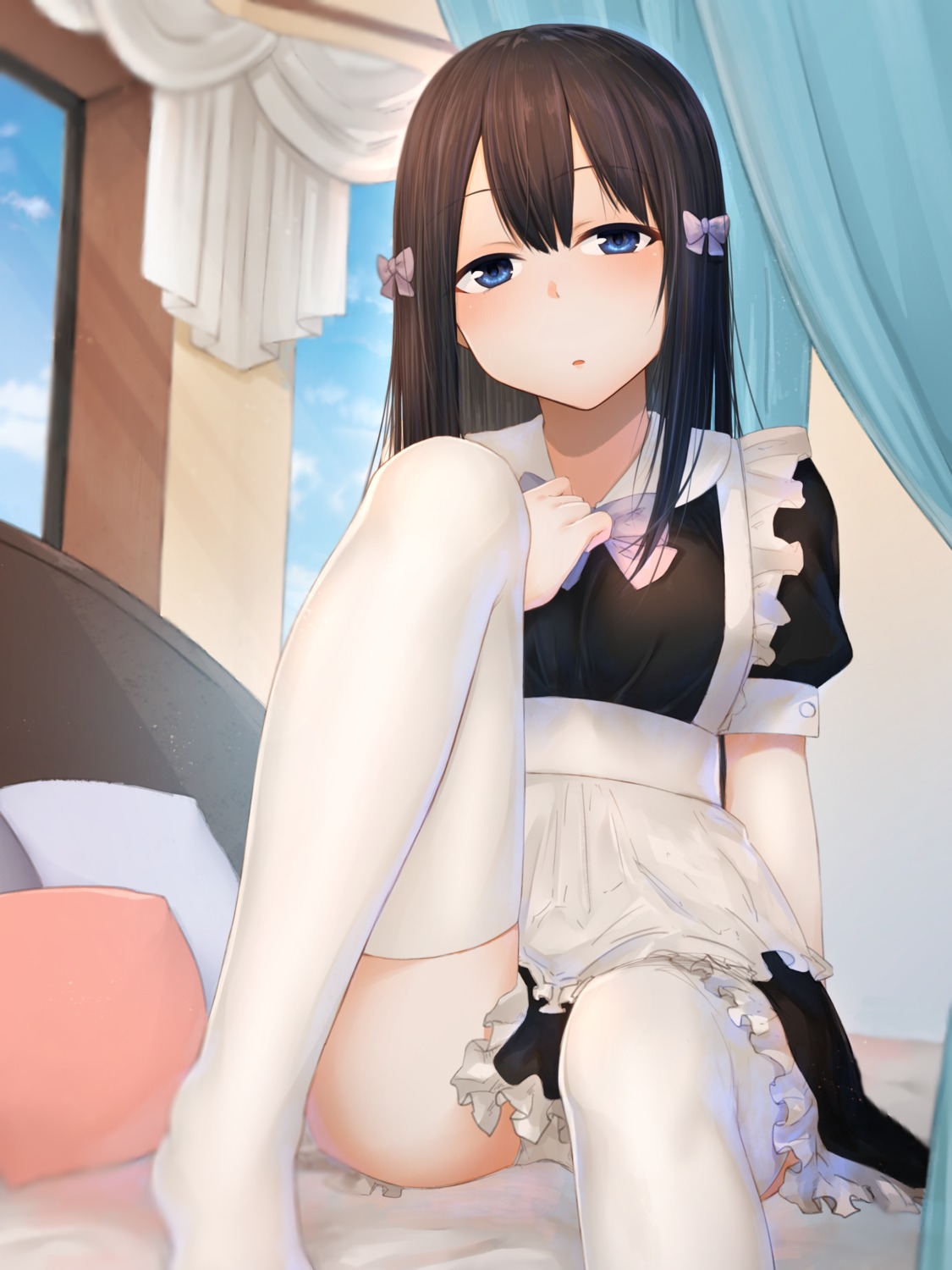 akky_(akimi1127) maid pantsu thighhighs