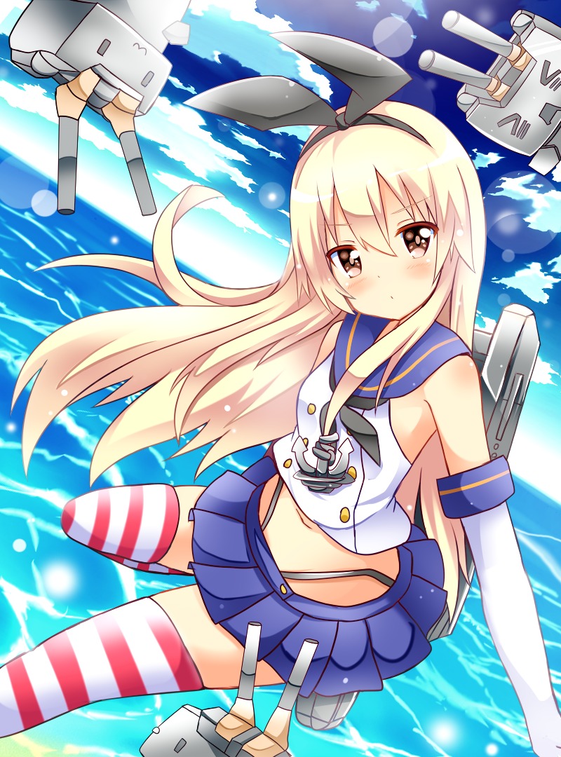 kantai_collection rensouhou-chan shimakaze_(kancolle) shinekalta thighhighs