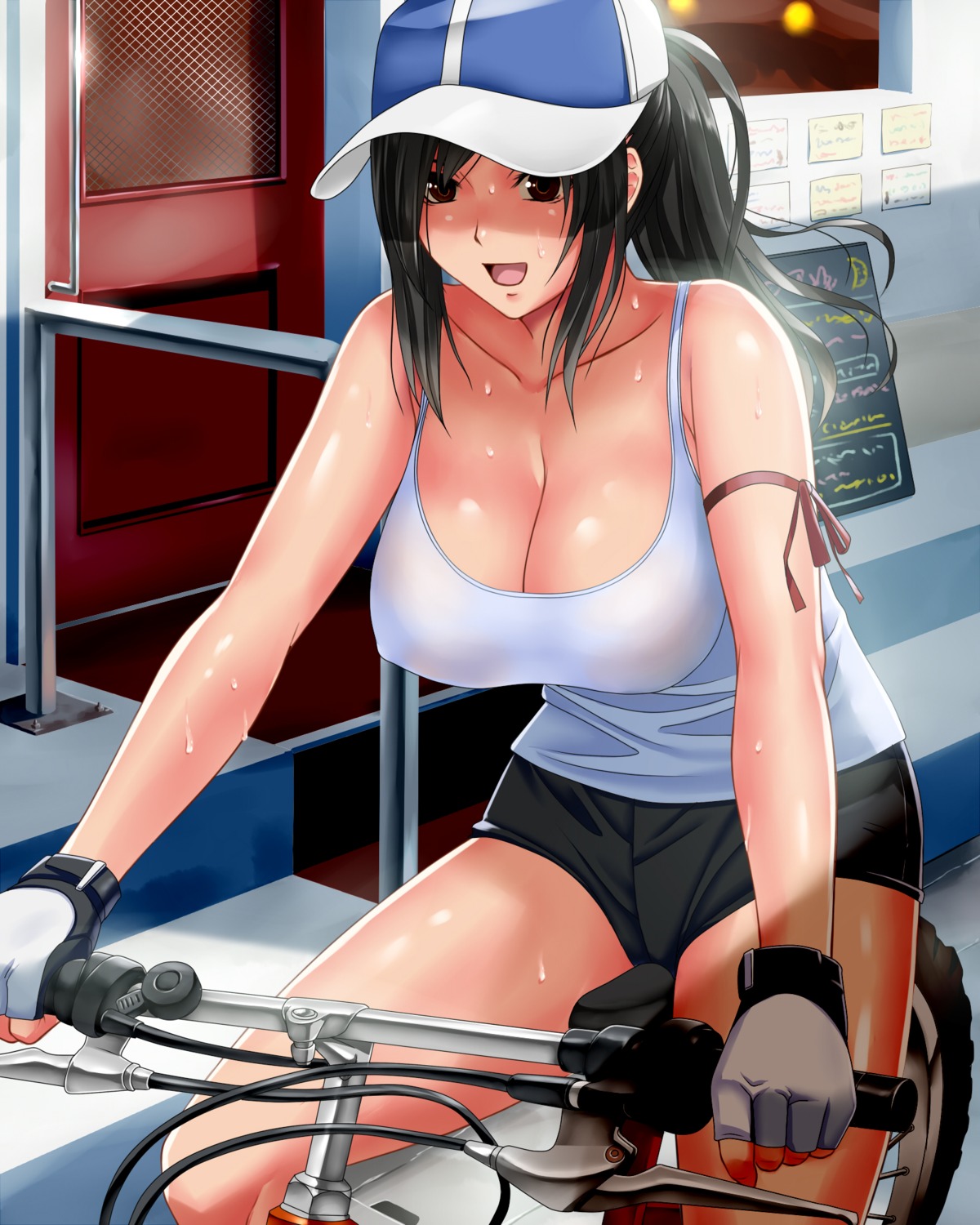 cleavage erect_nipples final_fantasy final_fantasy_vii no_bra suuitchi tifa_lockhart wet