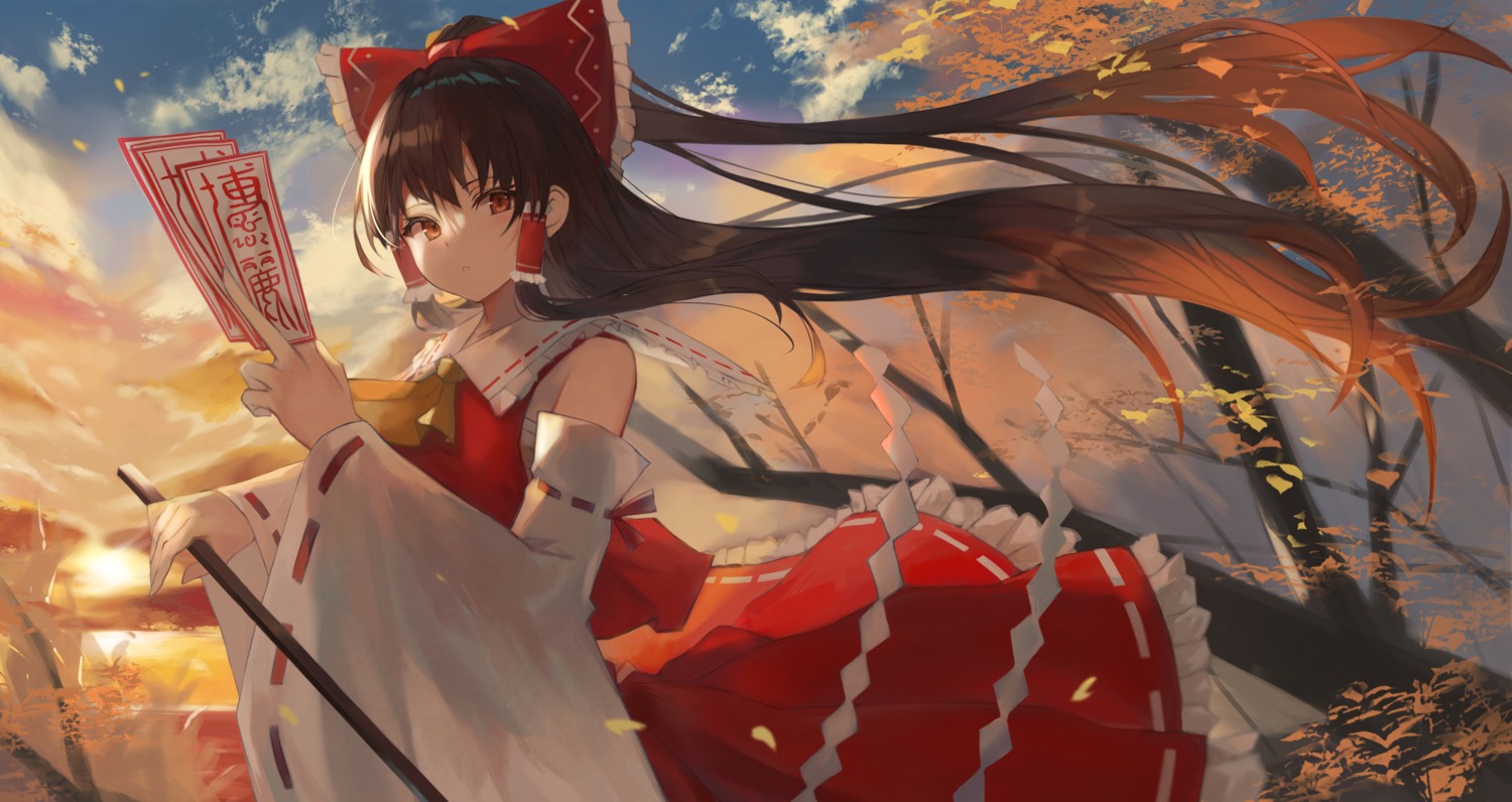 hakurei_reimu japanese_clothes skirt_lift taht_(that_is_mm) touhou