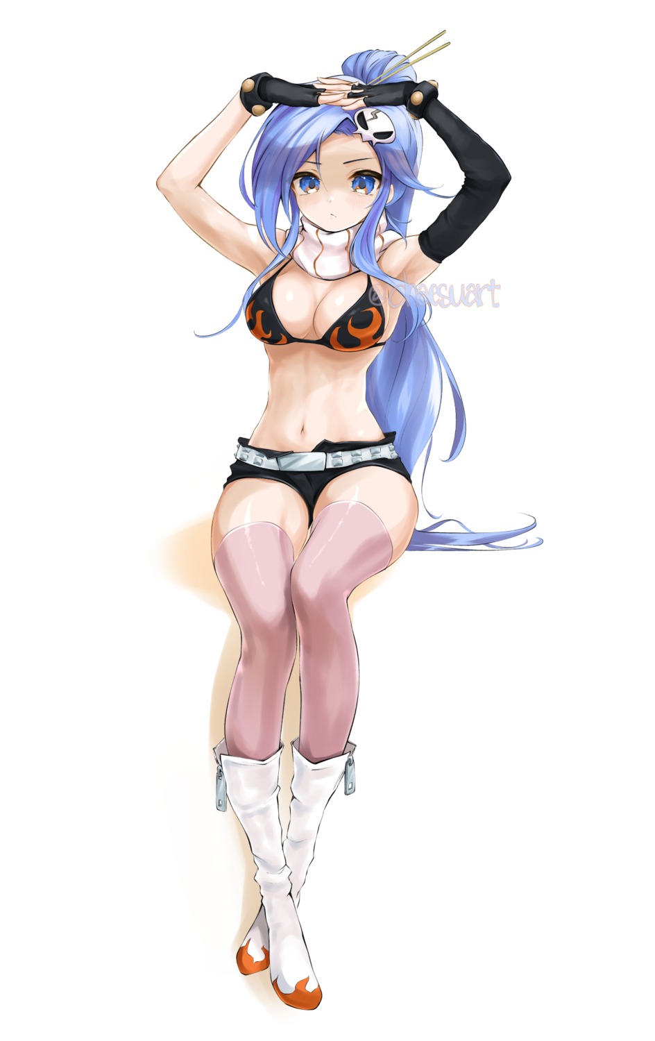 bikini_top chaesu cosplay minah_(chaesu) swimsuits tengen_toppa_gurren_lagann thighhighs yoko