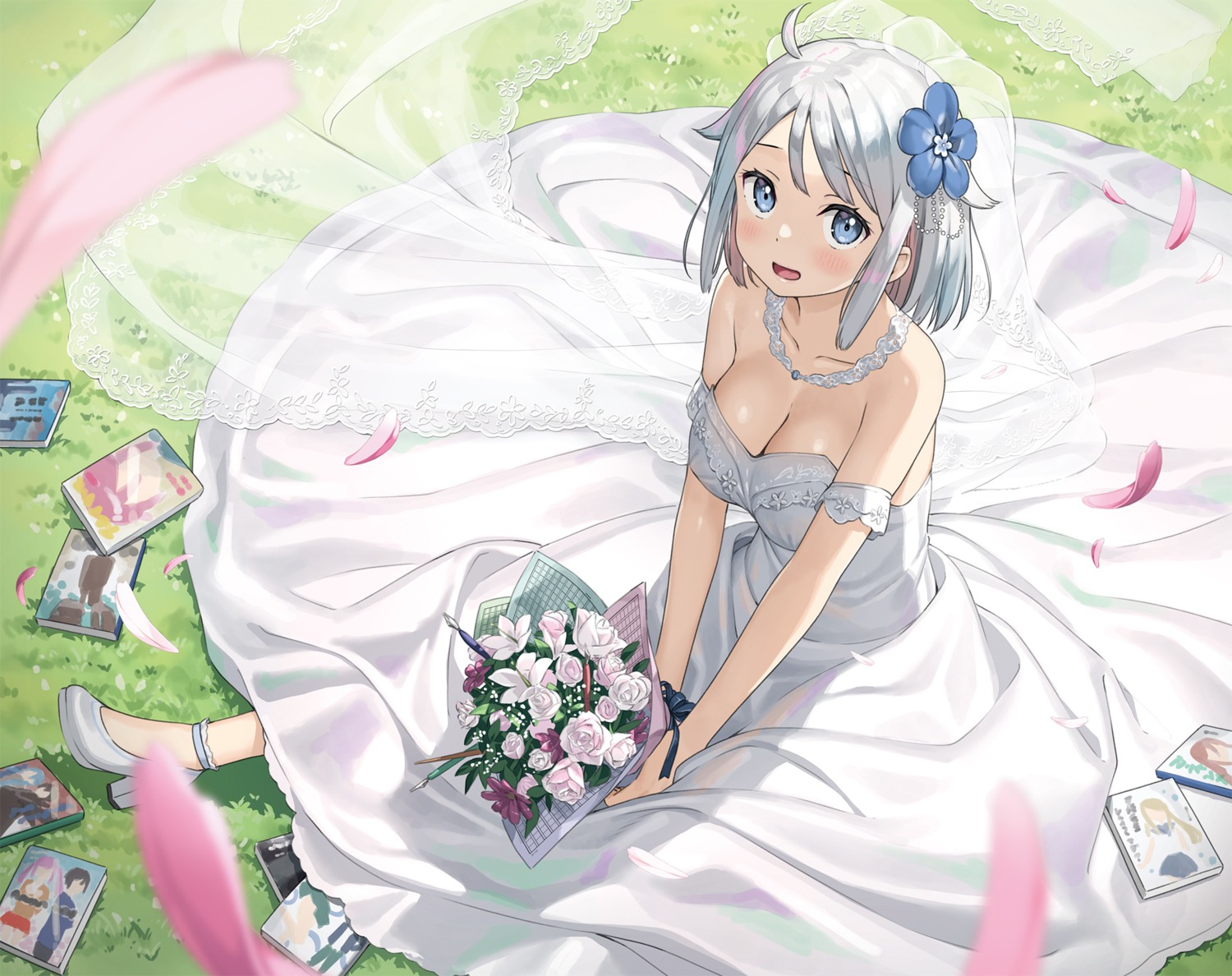 dress heels imouto_sae_ireba_ii. kani_nayuta kantoku no_bra wedding_dress