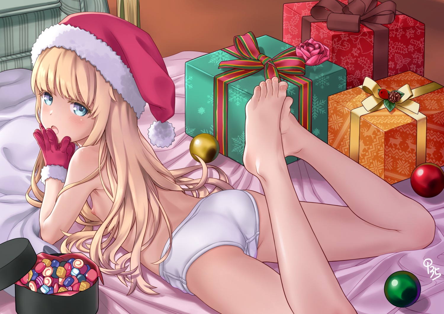 aoi_kumiko ass christmas feet loli nipples pantsu topless