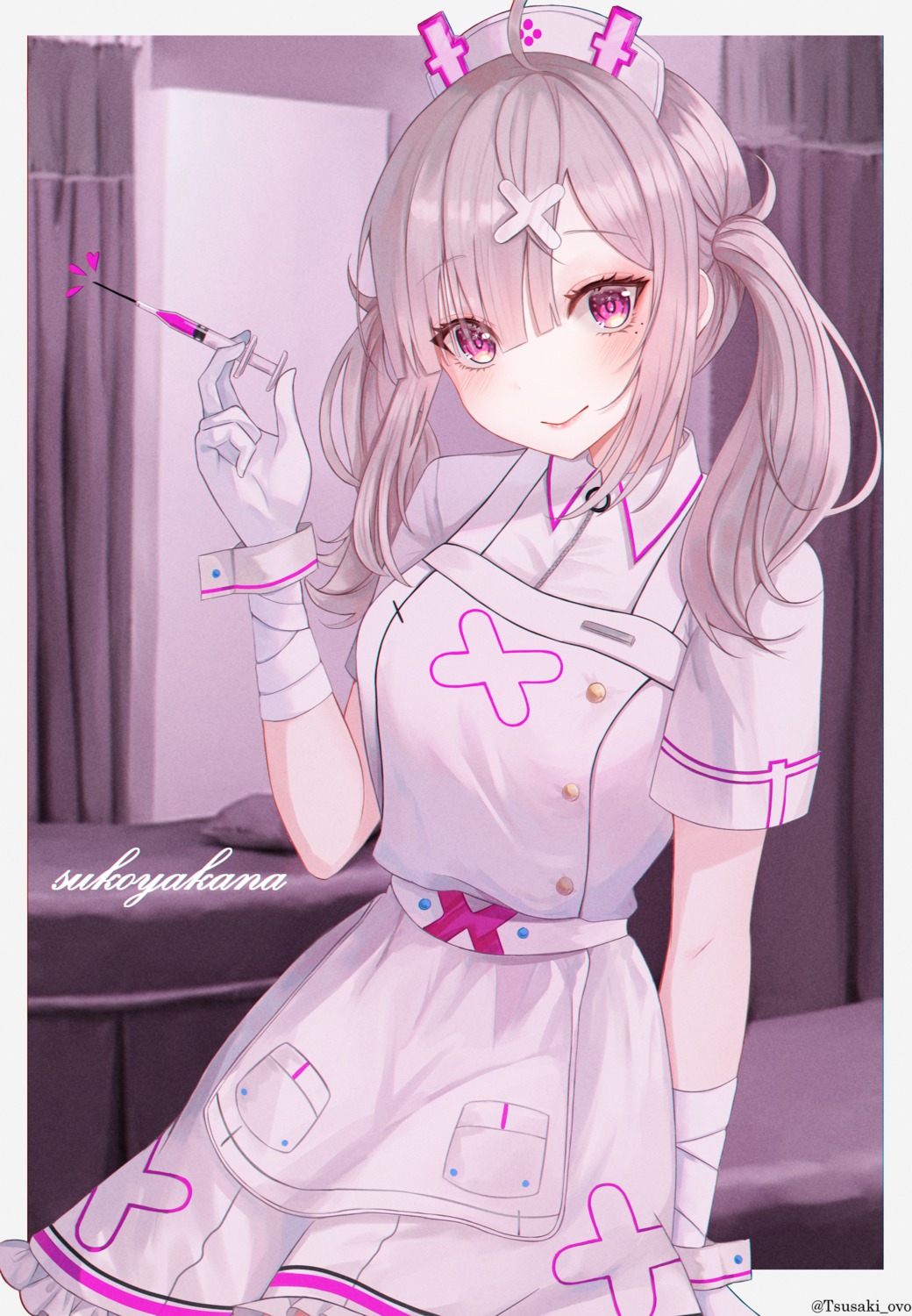 bandages nijisanji nurse sukoya_kana tsusaki_ovo