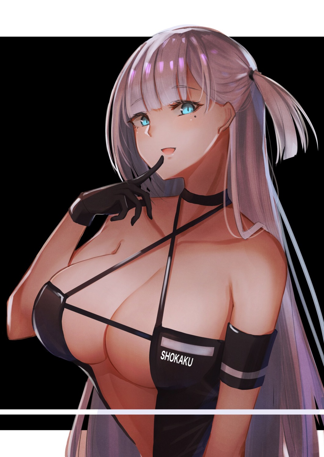 azur_lane no_bra open_shirt pnatsu shoukaku_(azur_lane)