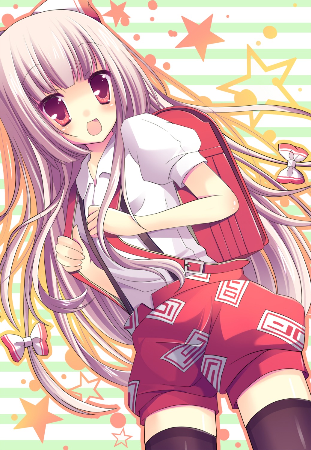 fujiwara_no_mokou muku_(apupop) thighhighs touhou