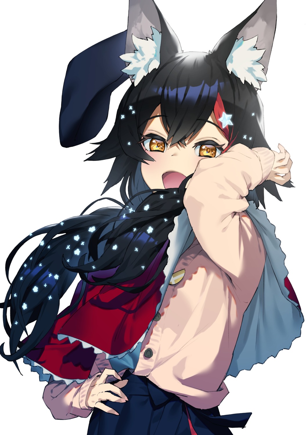 animal_ears cozy hololive hololive_gamers ookami_mio sweater