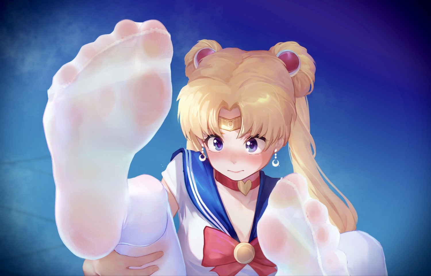 cleavage feet icecake sailor_moon see_through seifuku tsukino_usagi