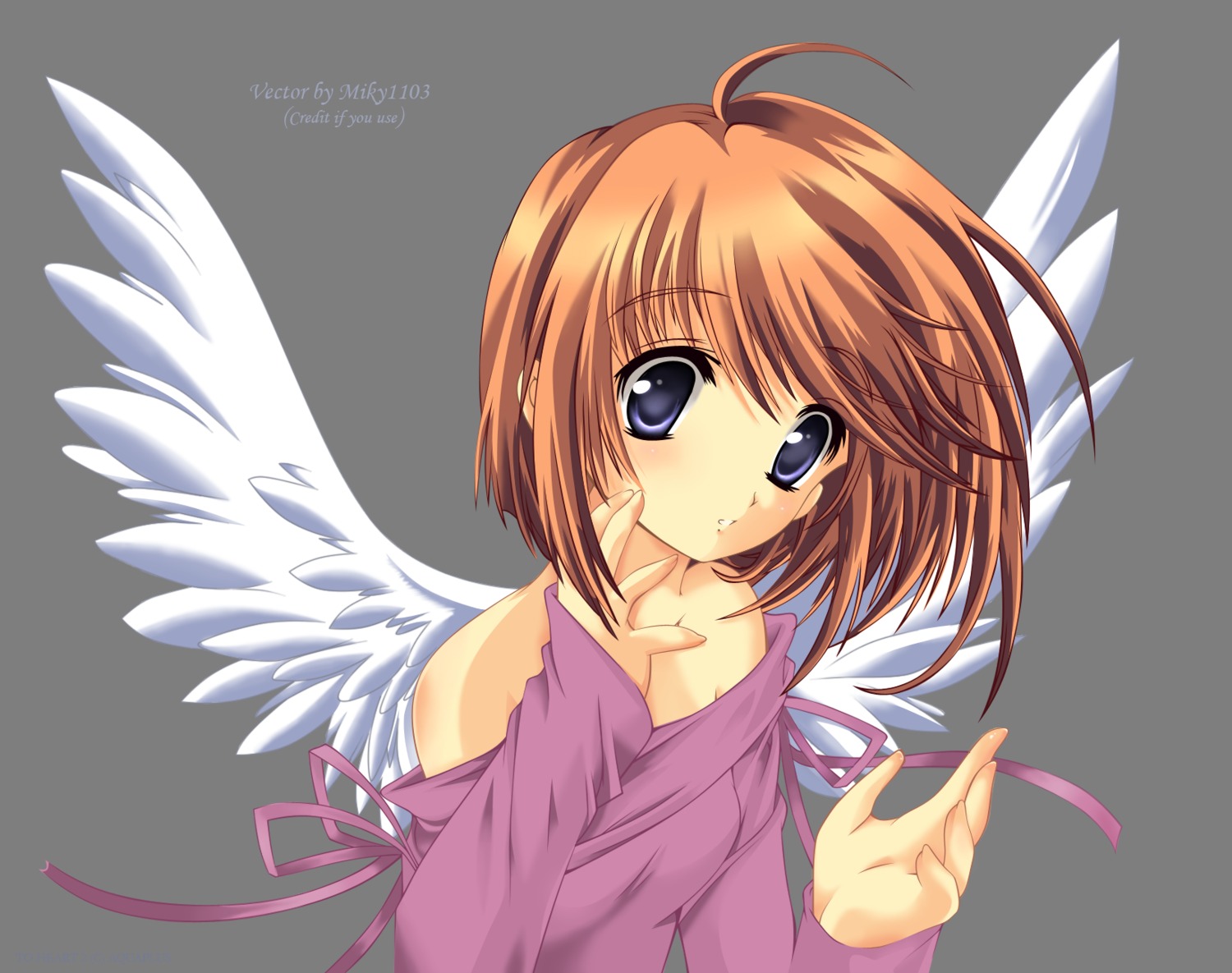 aizawa_hiroshi komaki_manaka to_heart_(series) to_heart_2 transparent_png vector_trace watermark wings