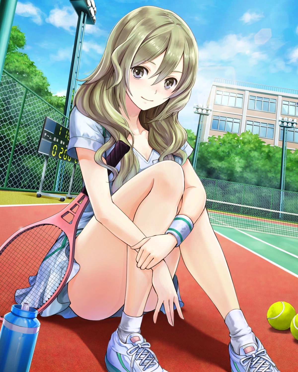 cleavage pantsu school_fanfare tennis