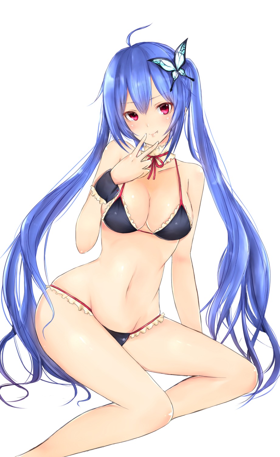 bikini cleavage frost_(artist) swimsuits