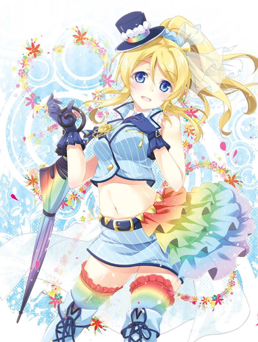 ayase_eli love_live! mocha_(naturefour) thighhighs