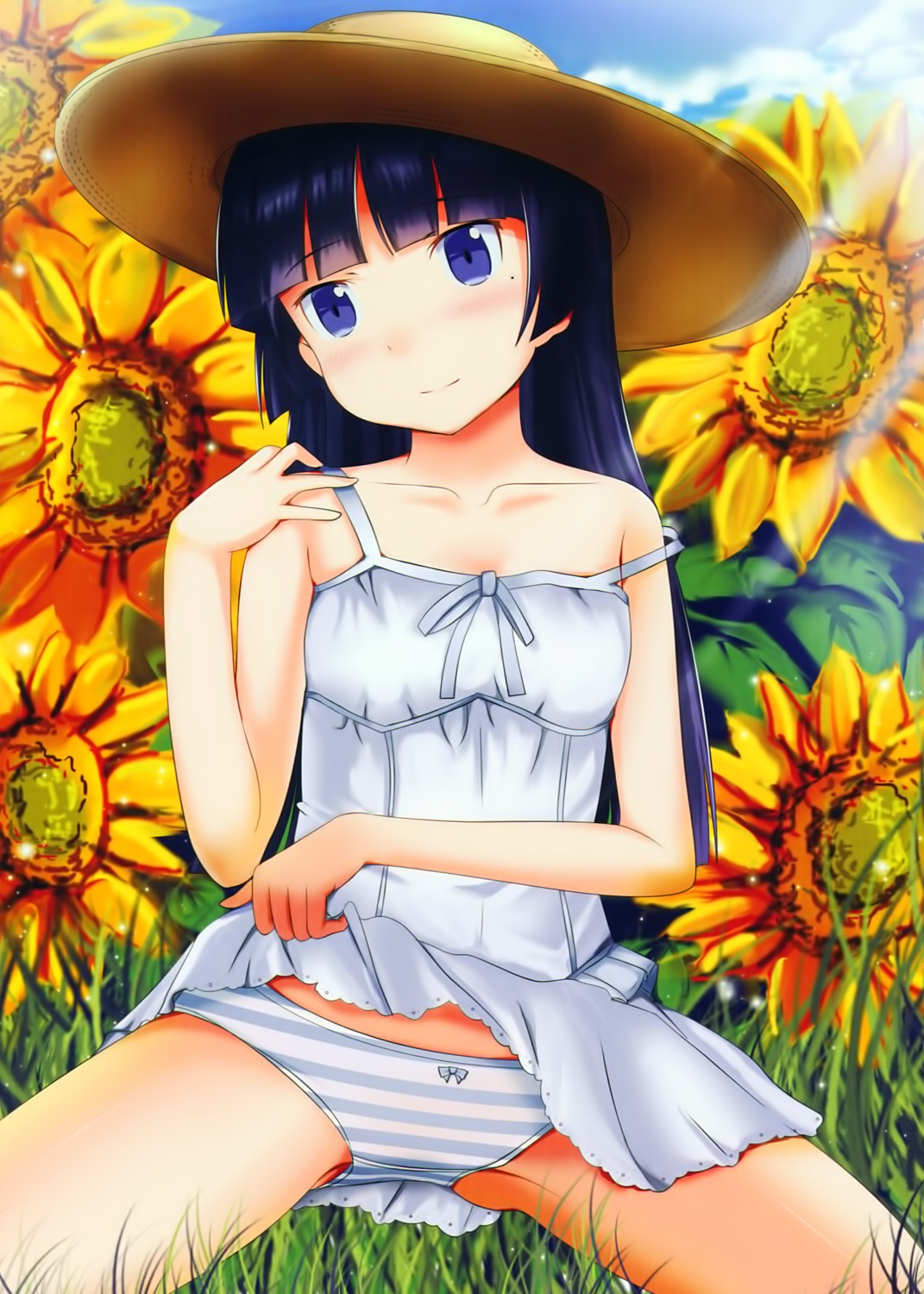 dress edogawakid gokou_ruri ore_no_imouto_ga_konnani_kawaii_wake_ga_nai pantsu shimapan summer_dress