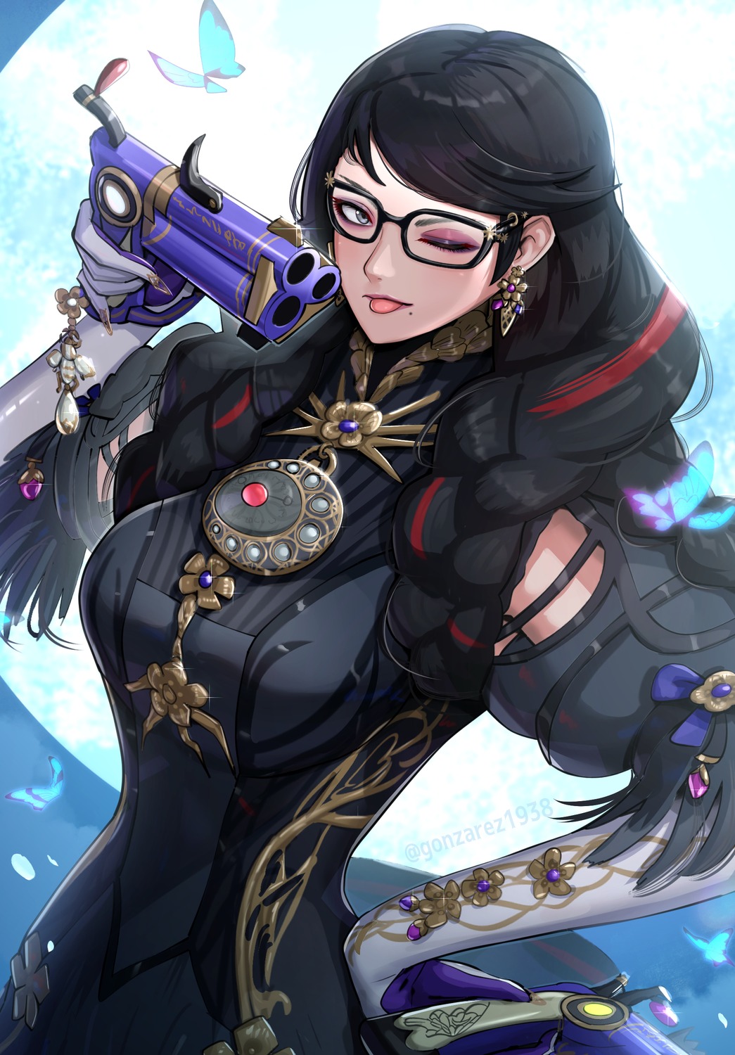 bayonetta bayonetta_(character) gonzarez gun megane