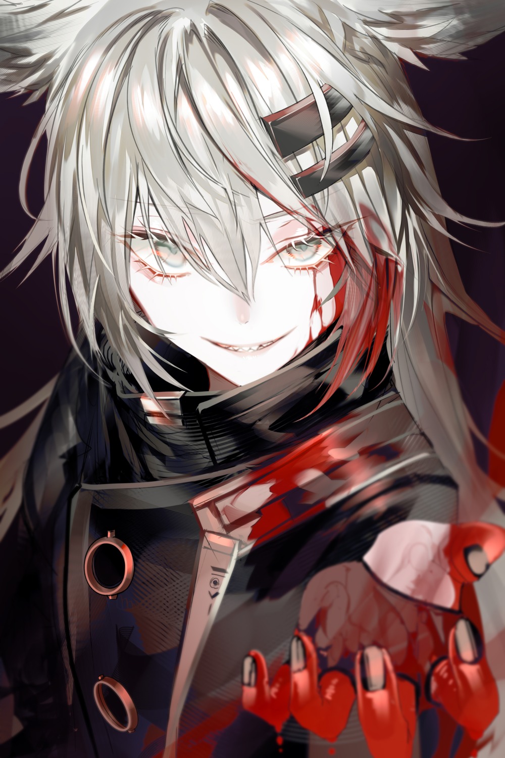 animal_ears arknights blood lappland_(arknights) pottsness