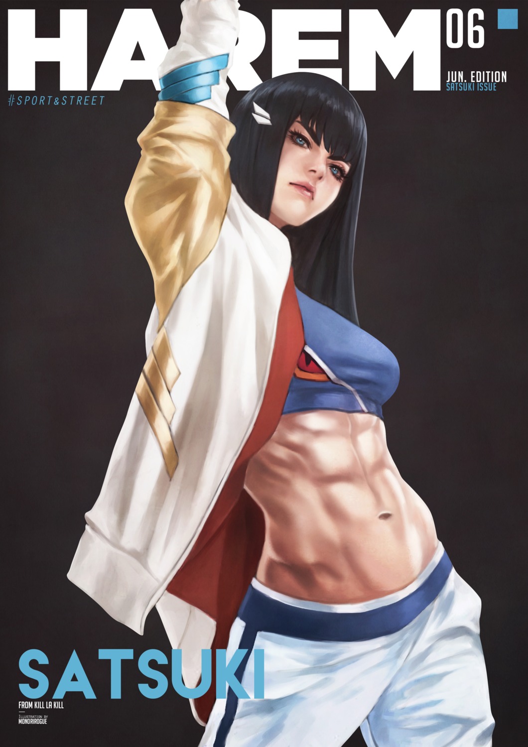 gym_uniform kill_la_kill kiryuuin_satsuki monori_rogue