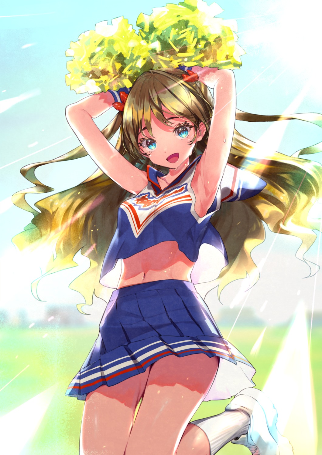 amana_(pocketkey) cheerleader skirt_lift