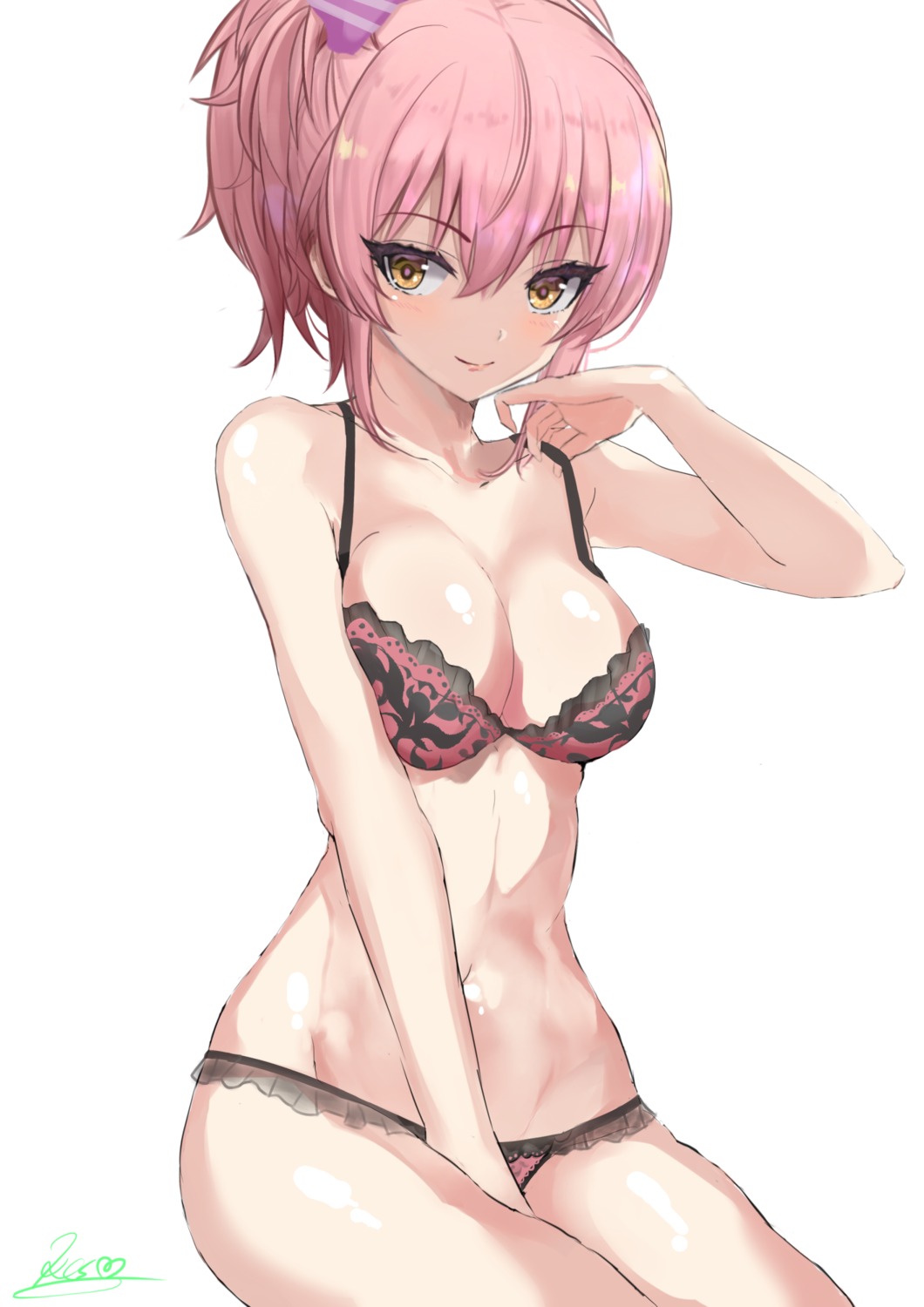 bra jougasaki_mika kesoshirou pantsu sketch the_idolm@ster the_idolm@ster_cinderella_girls