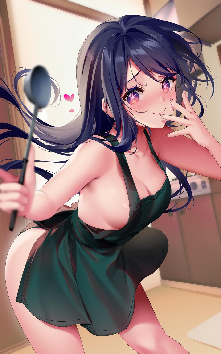 hoshino_ai naked_apron oshi_no_ko rimuu