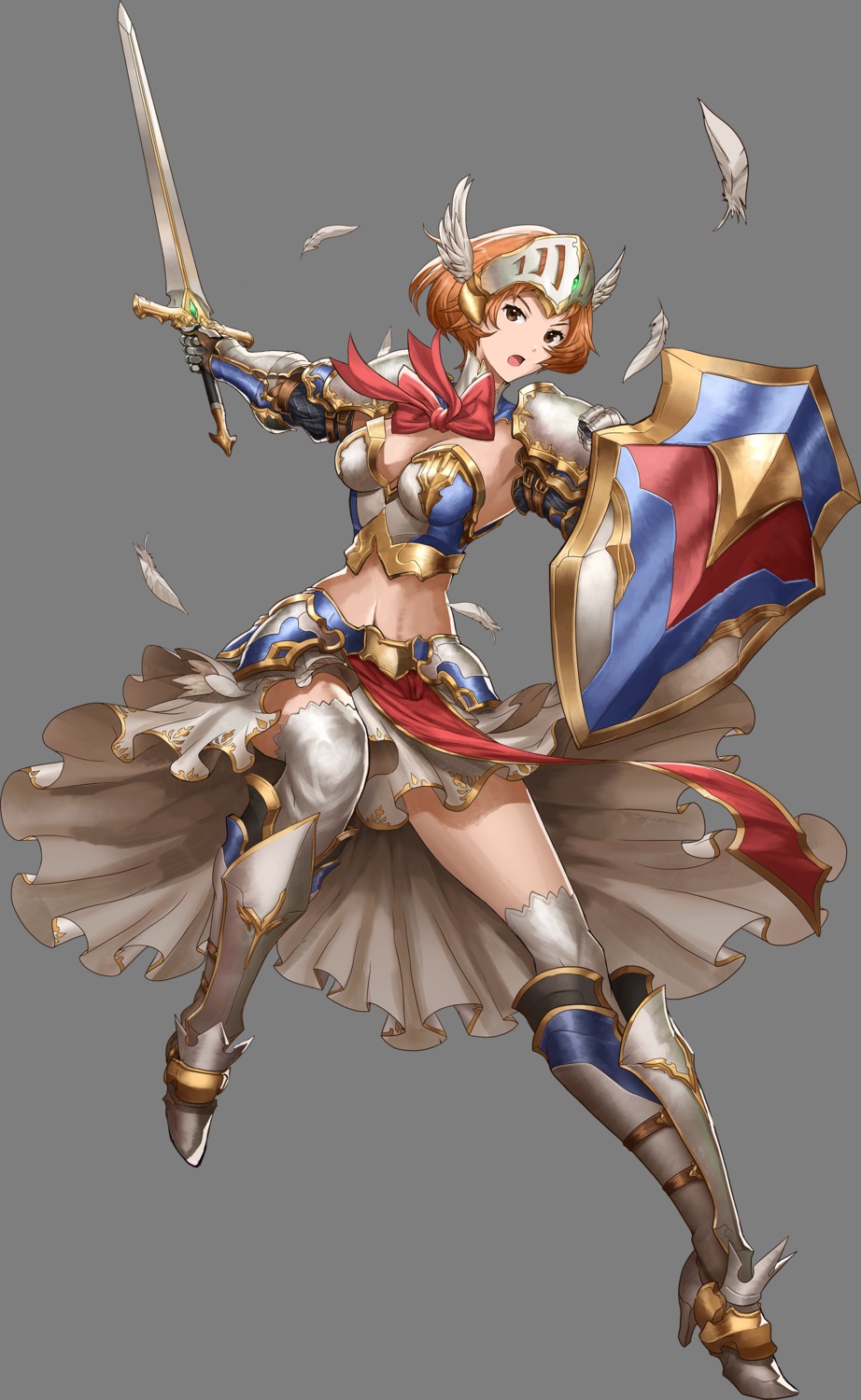 armor cleavage heels sword tagme thighhighs transparent_png valiant_force