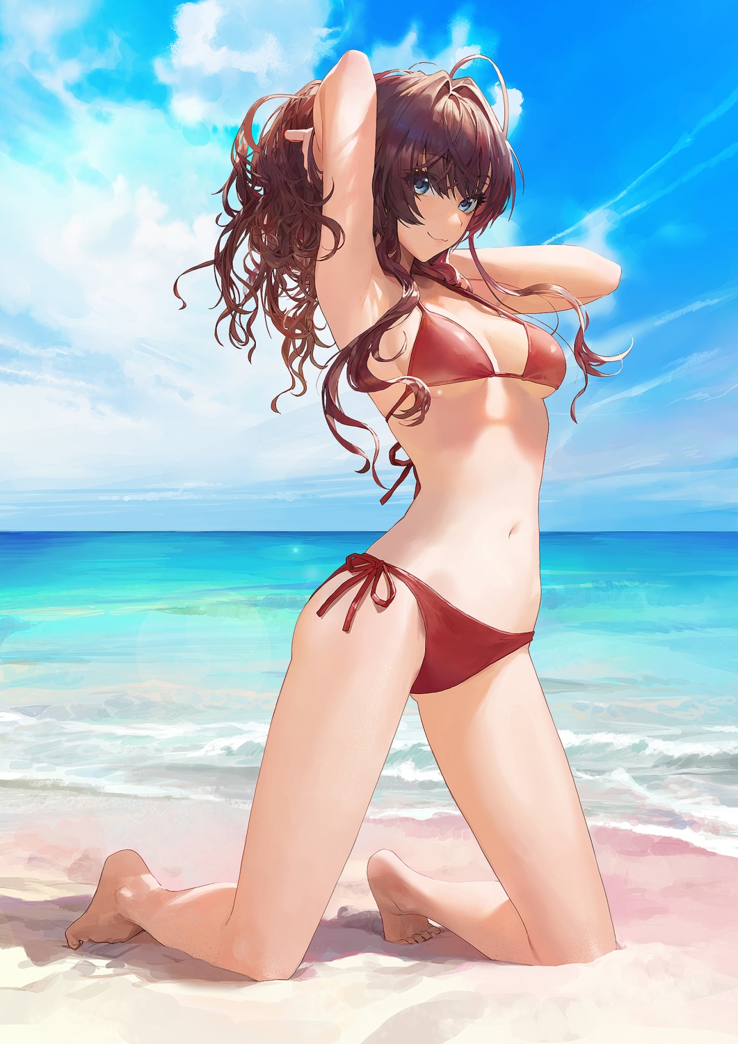 bikini cleavage ichinose_shiki modare swimsuits the_idolm@ster the_idolm@ster_cinderella_girls underboob