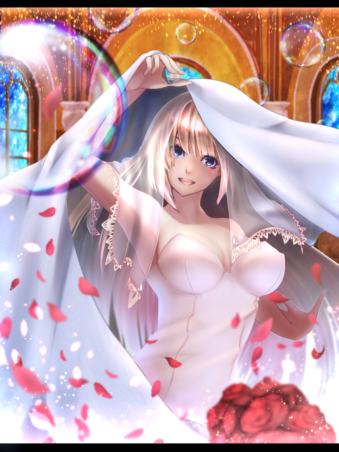 big.g cleavage dress erect_nipples wedding_dress