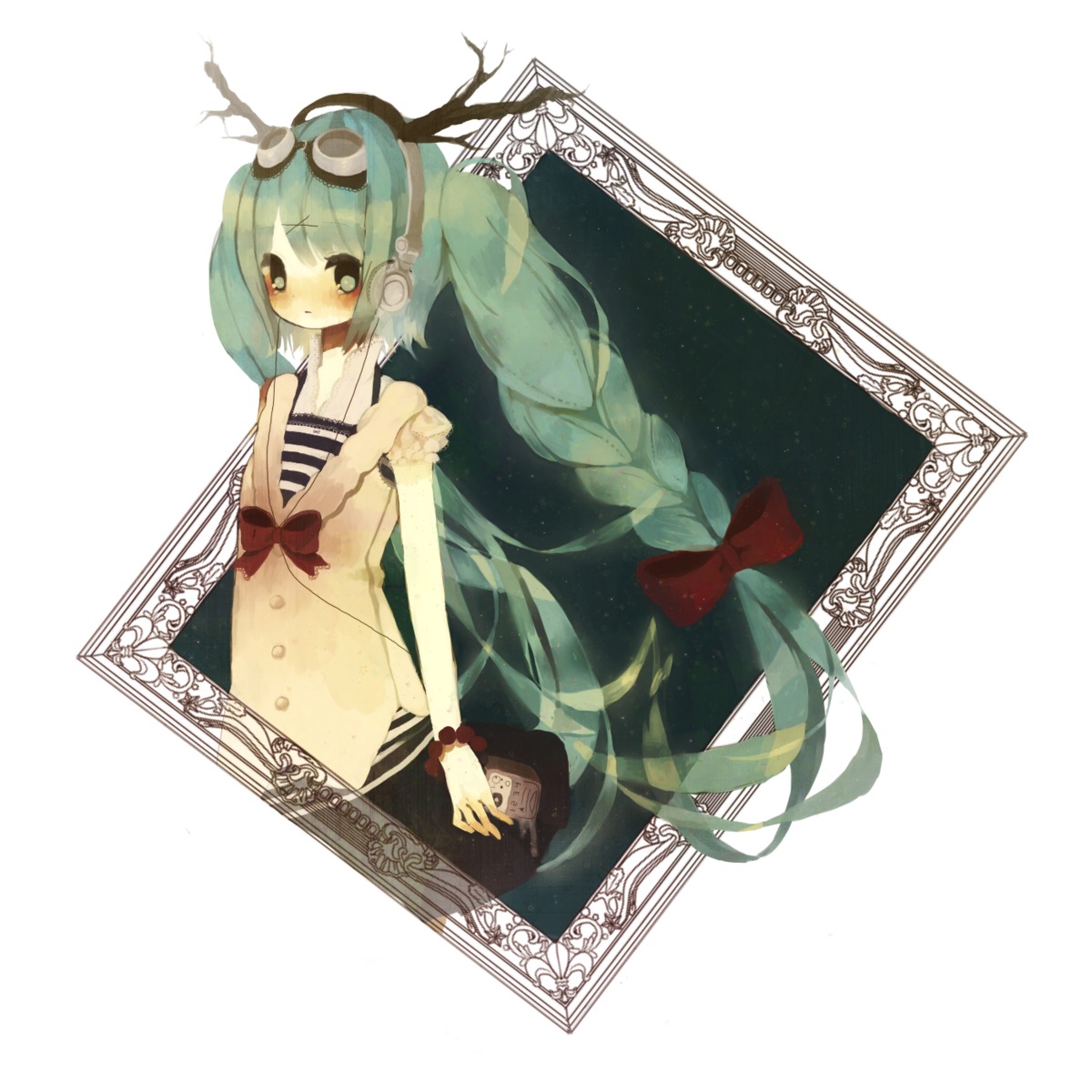 hatsune_miku headphones meisa vocaloid