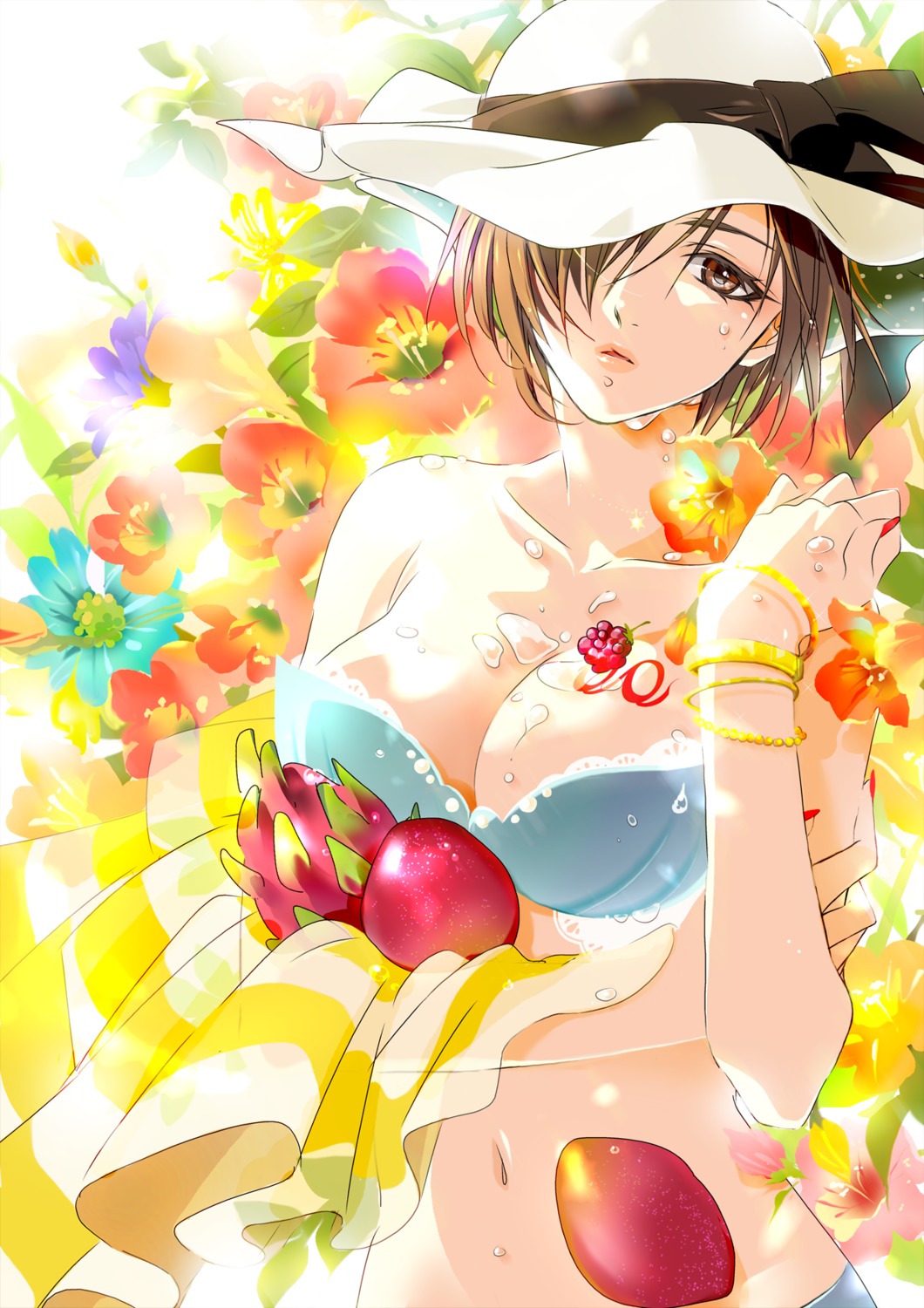 bikini_top karakoro meiko swimsuits tattoo vocaloid