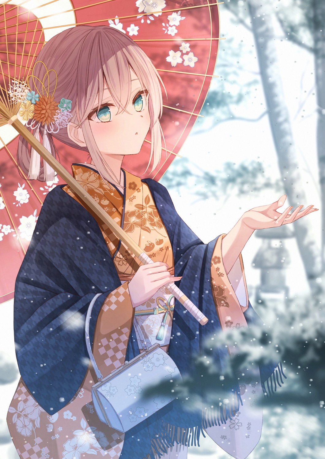 duplicate kimono senri_(senri_sen) umbrella