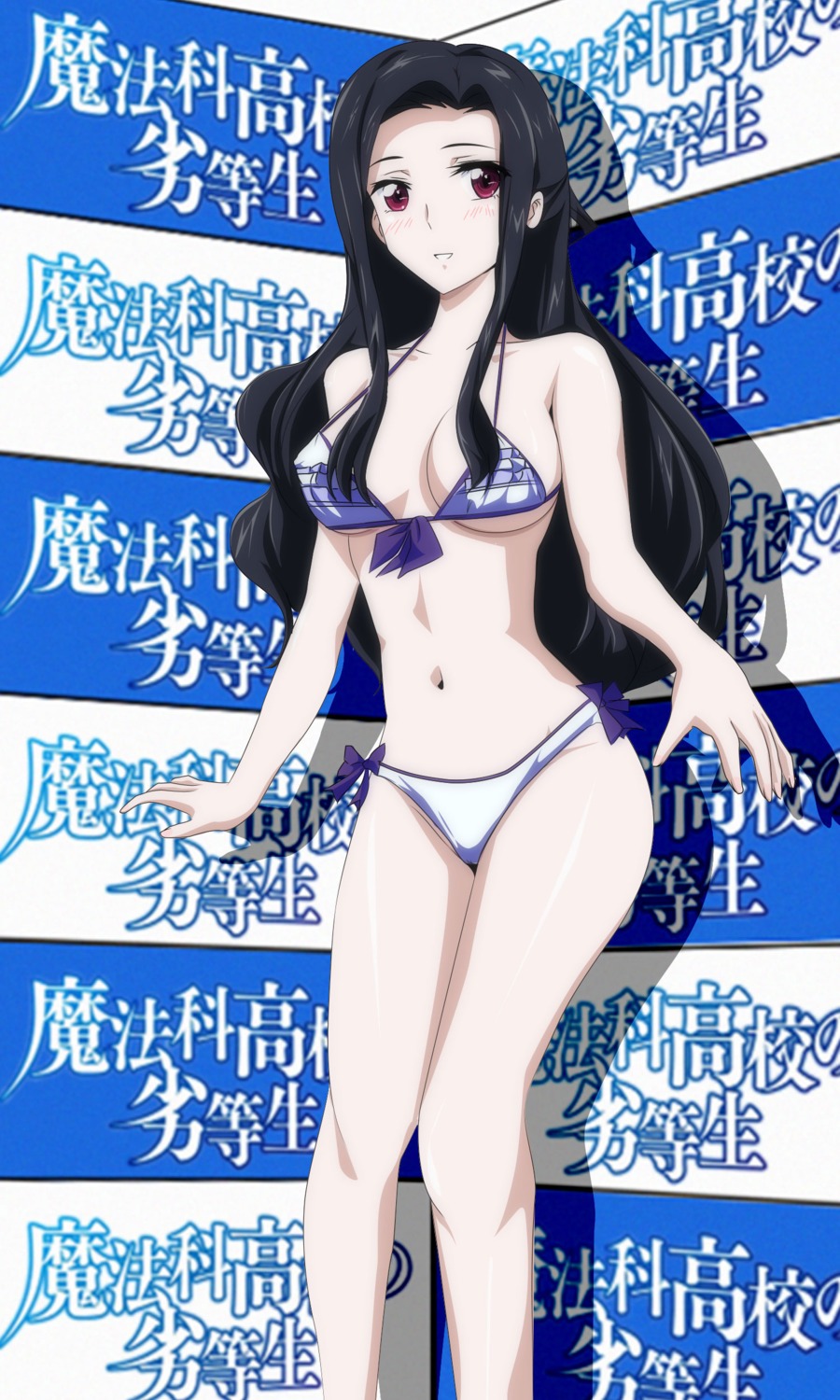 bikini erect_nipples gentoku mahouka_koukou_no_rettousei saegusa_mayumi swimsuits underboob