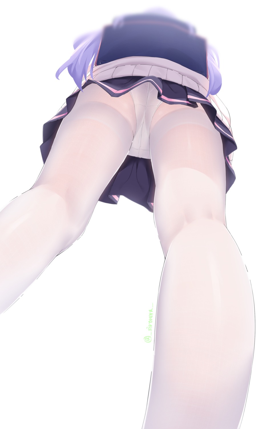 ass azur_lane loli pantsu pantyhose seifuku shironora sweater unicorn_(azur_lane)