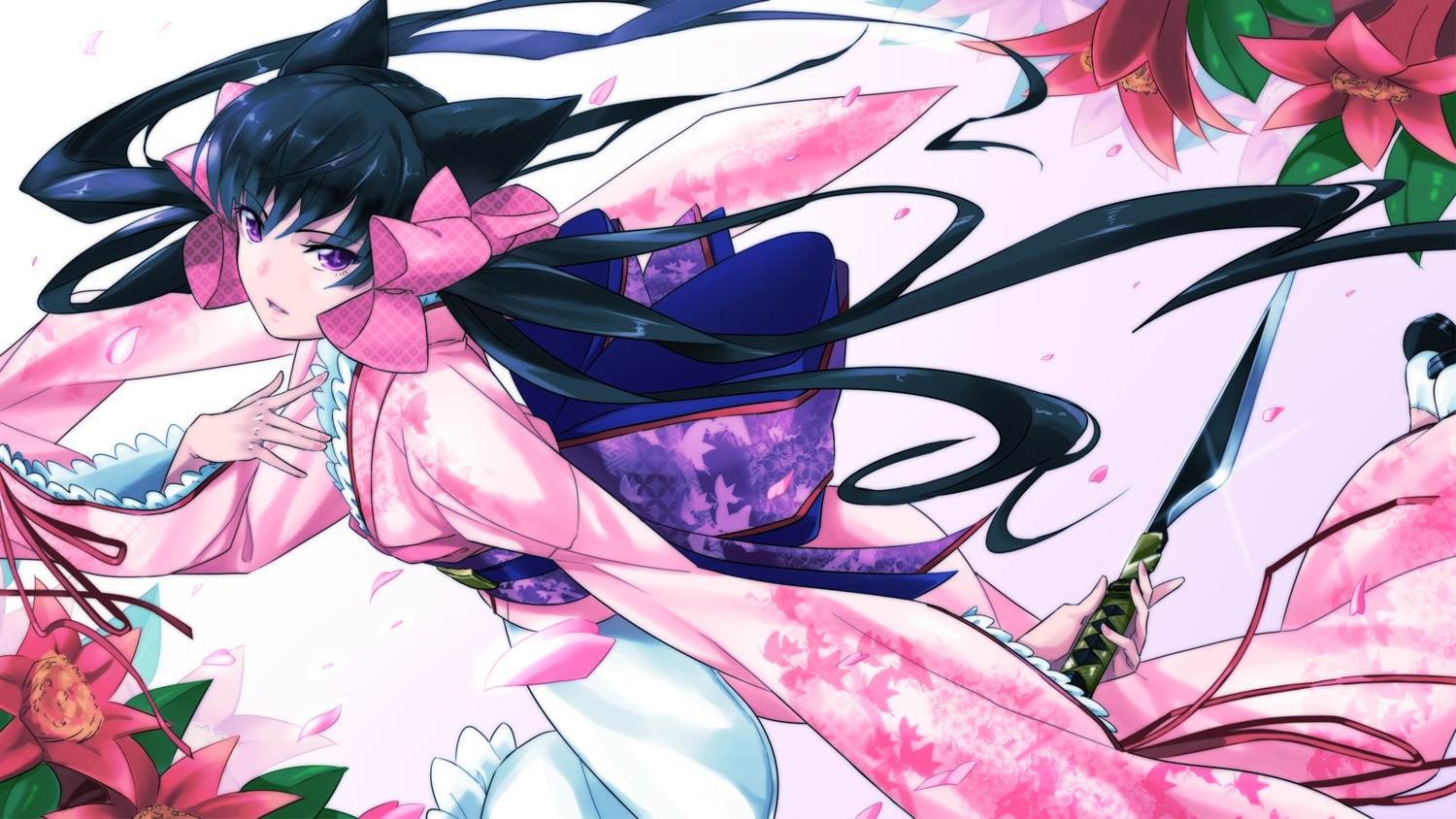 animal_ears kimono nana_g otome_youkai_zakuro zakuro