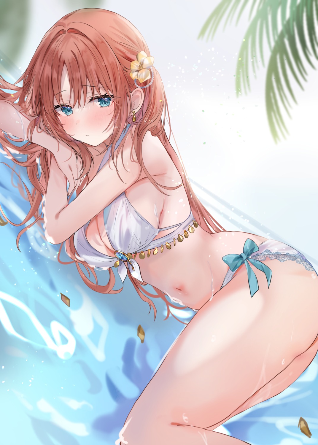 bikini genshin_impact maruro nilou swimsuits wet